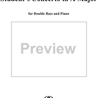 Student's Concerto - Piano Score