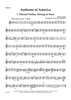 Anthems of America for Two Violins and Piano - Violin 1
