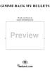 Gimme Back My Bullets