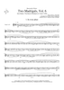 Two Madrigals, Vol. 6 - from Morley's "First Book of Madrigals to 4 Voices" (1594) - Trumpet 2 in Bb
