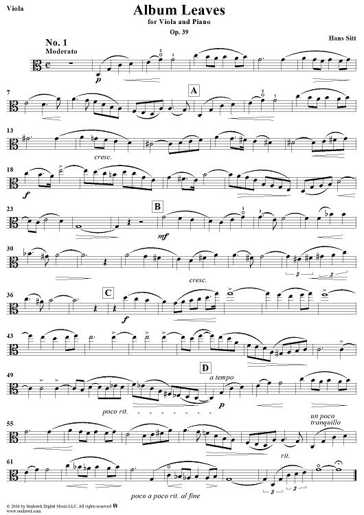 Album Leaves - Viola