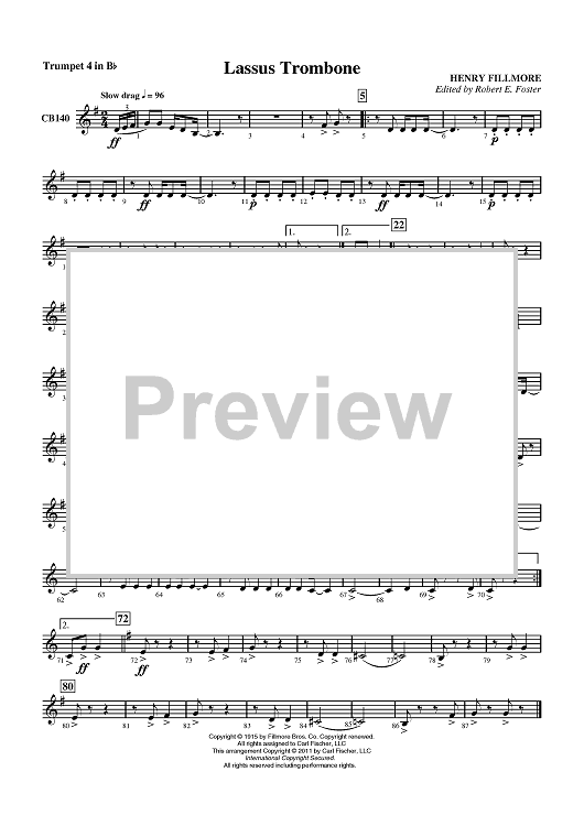 Lassus Trombone - Trumpet 4 in Bb