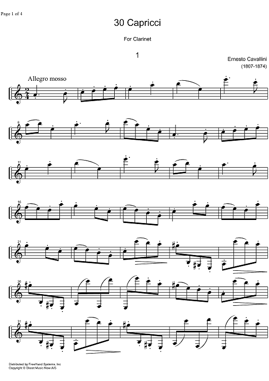 Capriccio No. 1 a minor