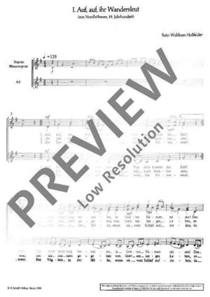 Wanderkantate - Choral Score