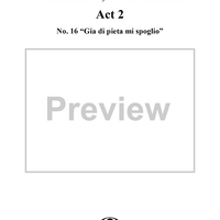 "Già di pietà mi spoglio", No. 16 from "Mitridate, rè di Ponto", Act 2, K74a (K87) - Full Score