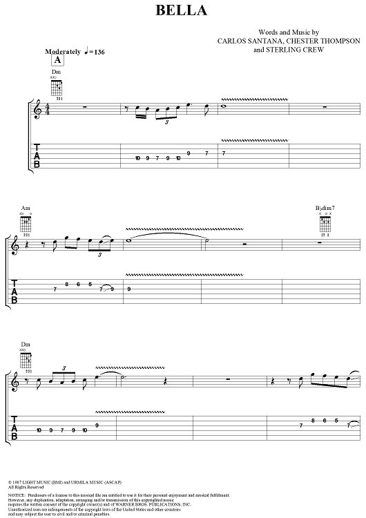 Carlos top santana bella