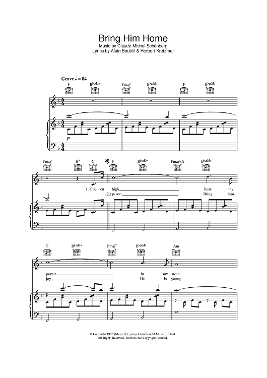 Bring Him Home (Comme Un Homme)