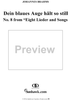 Dein blaues Auge hält so still - No. 8 from "Eight Lieder and Songs"  Op. 59