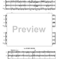 Five German Folk Songs - Score