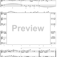 Trio Sonata in C major, movt. 4  - BWV1037 - Score