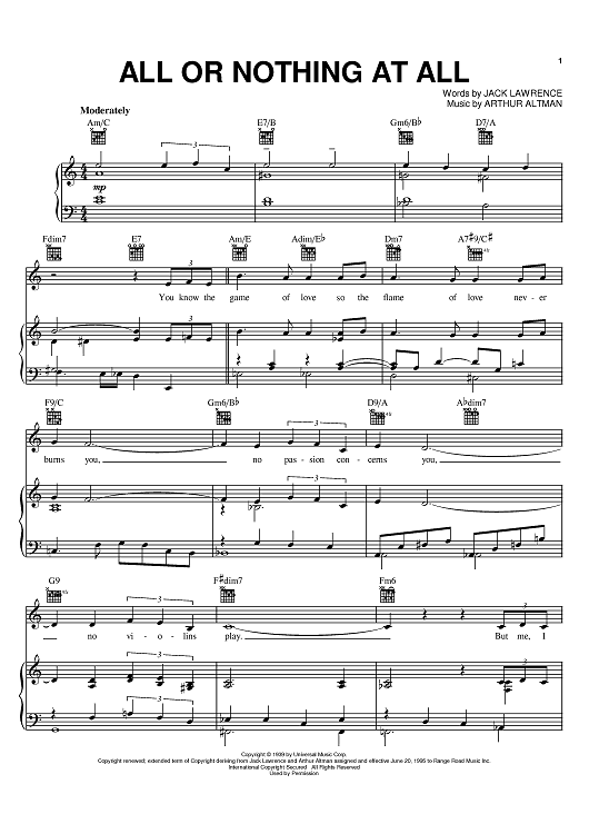 All Or Nothing At All