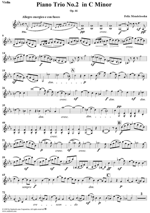 Piano Trio No. 2 - Violin