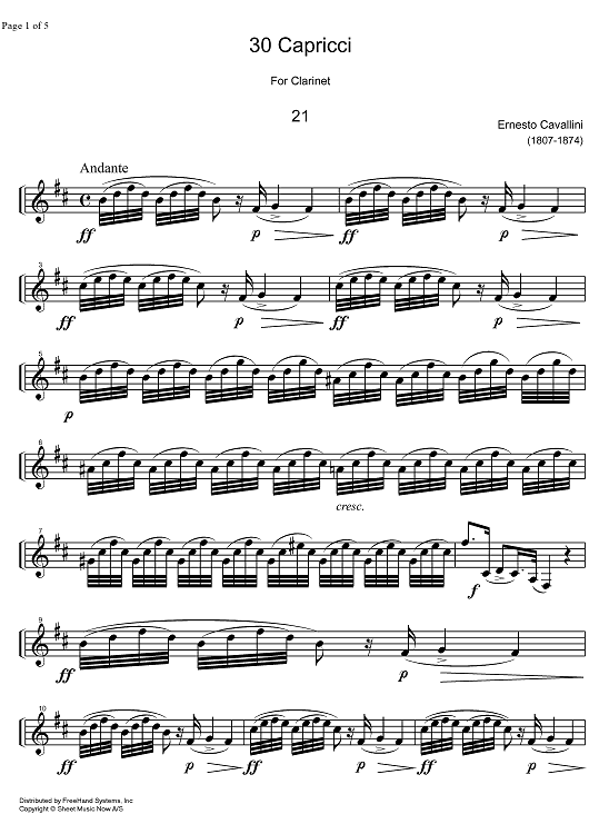 Capriccio No.21 b minor