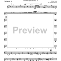 Gavotte (from Symphony No. 4) - Clarinet in B-flat