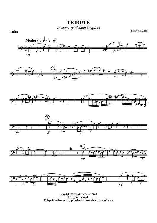 Tribute - In Memory of John Griffiths - Tuba