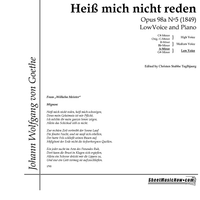 Mignon: Heiss mich nicht reden Op.98a No. 5