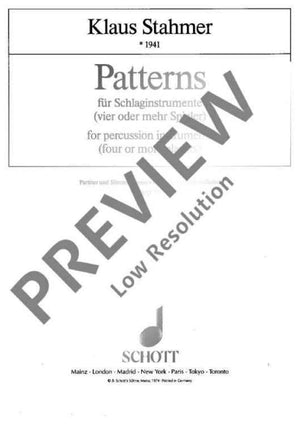 Patterns - Score and Parts