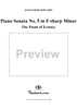 Piano Sonata No. 5 in F-sharp Minor "The Poem of Ecstasy",  Op. 53