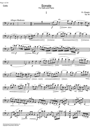 Sonata g minor Op.65 - Cello