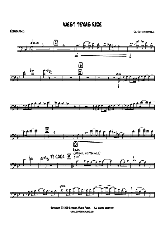West Texas Ride - Euphonium 1 BC/TC