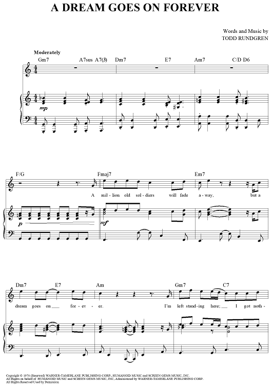 A Dream Goes On Forever