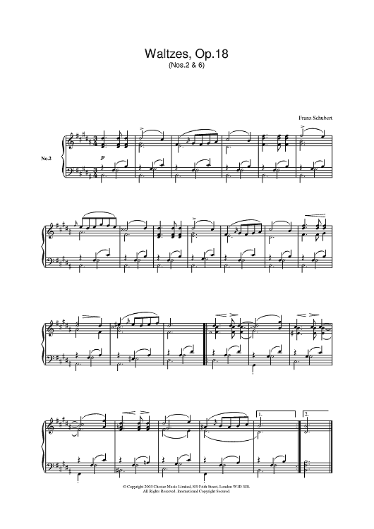 Waltzes, Op.18