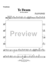 Te Deum - Trombone