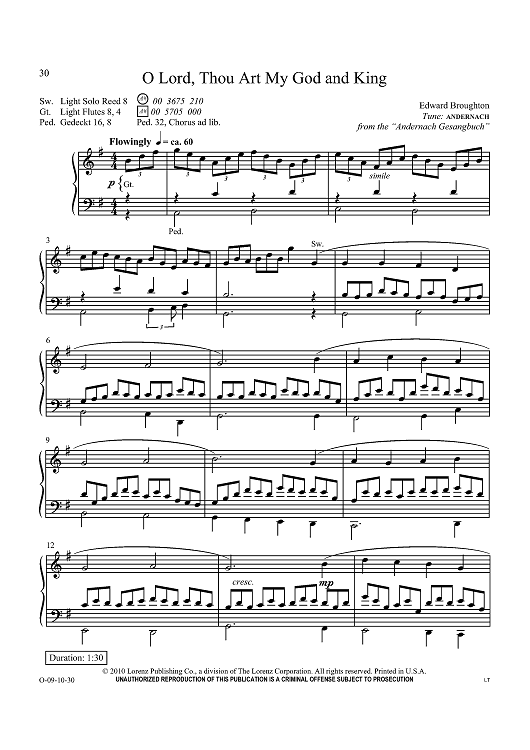 O Lord, Thou Art My God and King