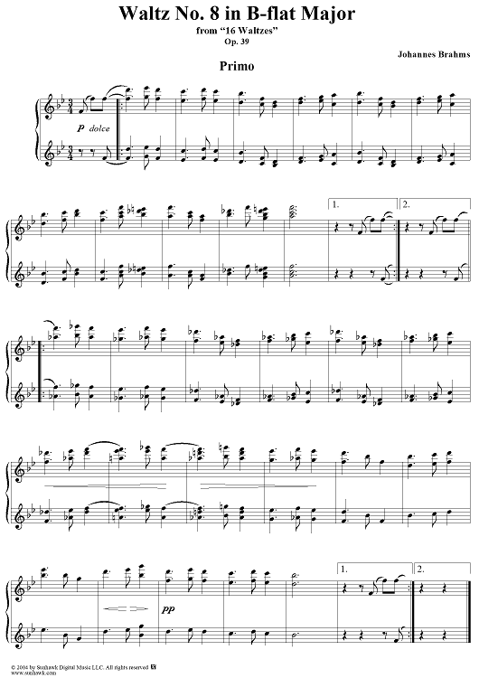 Waltz No. 8 in B-flat Major