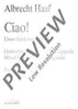 Ciao! - Choral Score