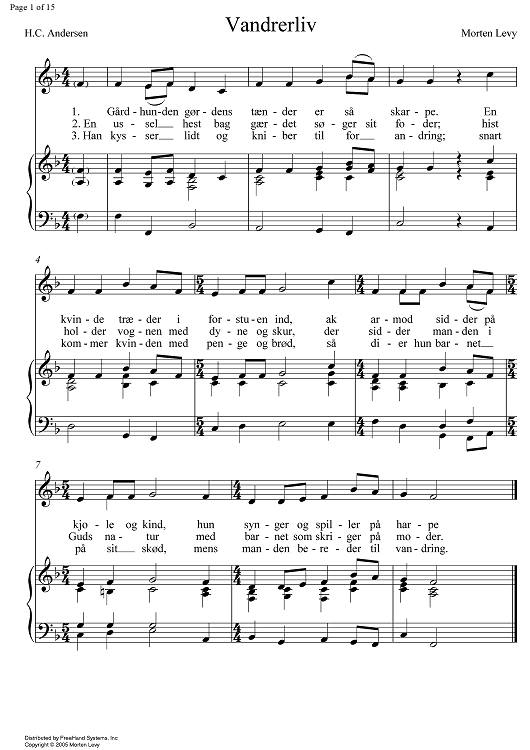 10 H.C. Andersen Sange