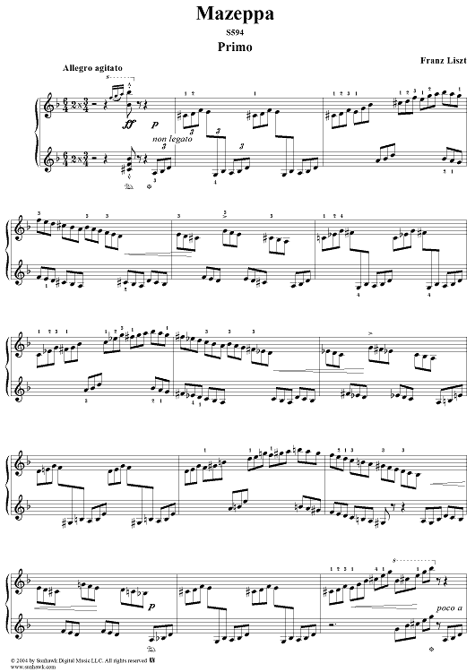 Mazeppa, S594