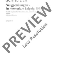 Die Seligpreisungen - in memoriam Leipzig 1989 - Set of Parts