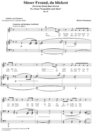 Frauenliebe und -leben (Song Cycle), Op. 42, No. 6 - Süsser Freund, du blickest mich verwundert an - No. 6 from "Frauenliebe und -leben" op. 42