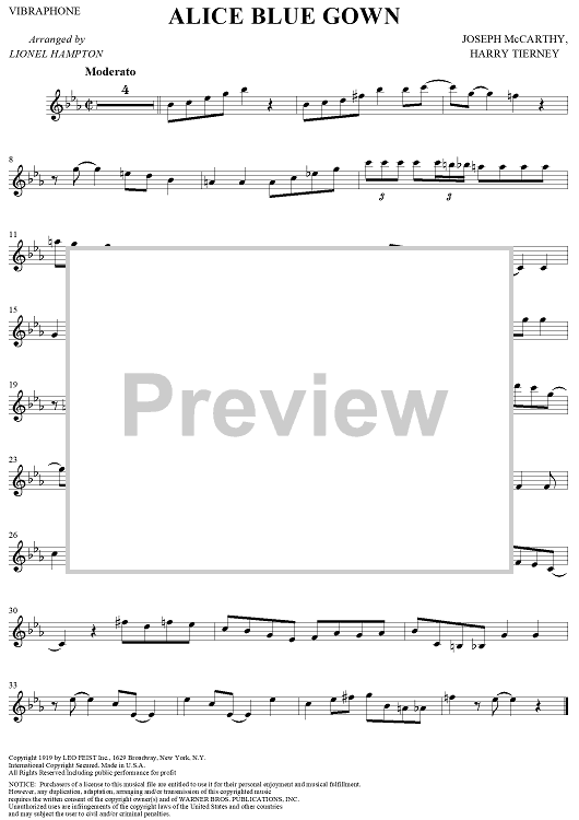 Alice Blue Gown - Vibraphone