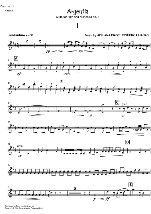 Agentia Suite No. 1 - Violin 1