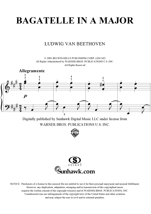 Bagatelle in A Major