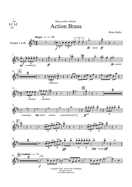 Action Brass - Trumpet 1 in B-flat
