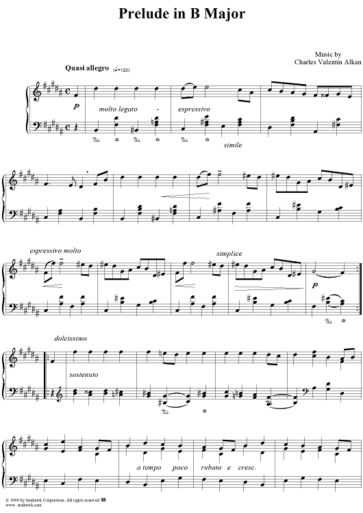 Prelude in B major, op. 31, no. 23