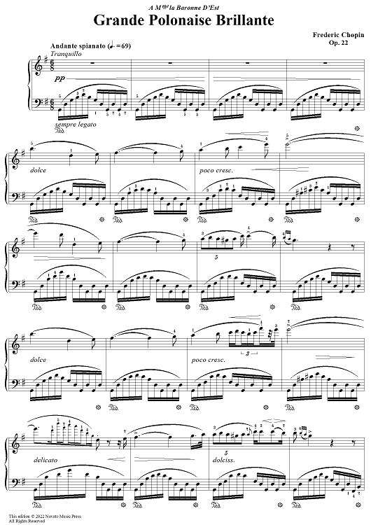Andante Spianato and Grande Polonaise Brillante, Op. 22