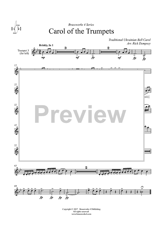 Carol of the Trumpets - Trumpet 3