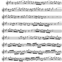 Three Part Sinfonia No. 7 BWV 793 e minor - B-flat Soprano Saxophone