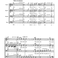 Donne mie, voi non sapete... - Score