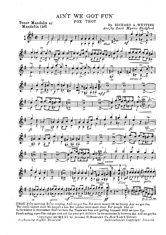 Mandolin & Guitar Collection No. 22 - Tenor Mandola