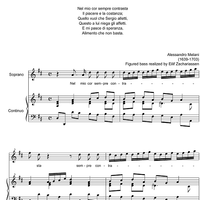 Nel mio cor sempre contrasta - Score