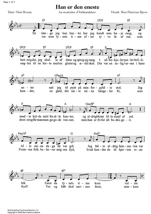 Han er den eneste - C Instruments