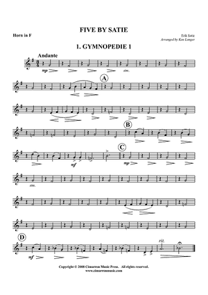 Five by Satie - Horn in F