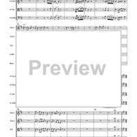 Christmas Echo Concerto for Solo String Quartet and String Orchestra - Score