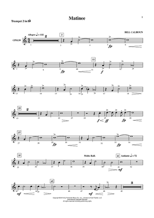 Matinee - Trumpet 2 in Bb