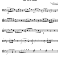 String Trio No. 1 B Major D471 - Viola